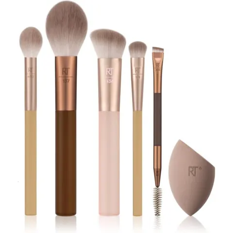 Real Techniques New Nudes Soft-Focus Face Set kit de pinceaux – image 2