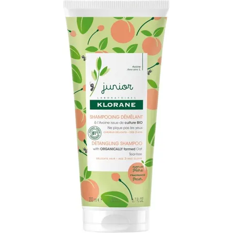 Klorane Shampoing démêlant pêche Junior 200 ml – image 3