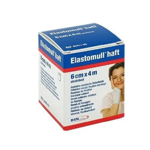 Benda Elastica Autoadesiva Elastomull Haft Blu 6x400cm – immagine 3