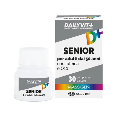 Massigen Dailyvit+ Senior Integratore Multivitaminico e Multiminerale 30 Compresse – immagine 4