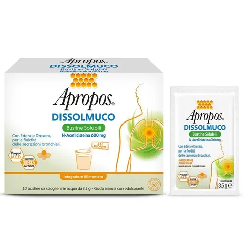 apropos dissolmuco 10 bustine solubili – immagine 4