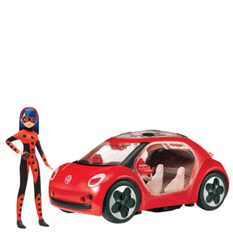Auto E-Beetle di Miraculous Ladybug con bambola alla moda – immagine 3