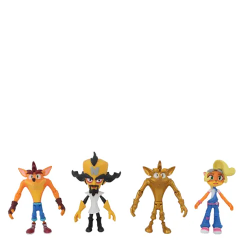 Action figure Crash Bandicoot – 4 pezzi – immagine 3