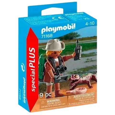 Set da gioco Playmobil Special Plus Ricercatore con giovane caimano – immagine 3