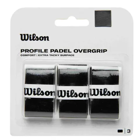 Nastro Wilson Profile Padel Overgrip nero – 3 pezzi – immagine 3