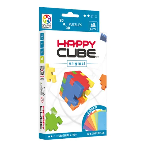 SmartGames Happy Cube Original: rompicapo 2D e 3D - 6 pezzi – immagine 3