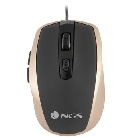 Mouse ottico USB NGS Tick Gold - Oro e nero – immagine 3