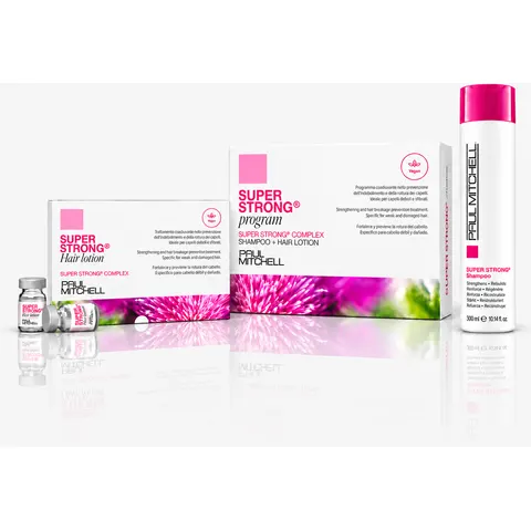 Paul Mitchell Super Strong Program 12 Fiale 6 ml + Shampoo 300 ml – immagine 2