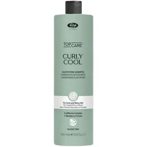 Lisap Curly Cool Elasticizing Shampoo capelli ricci, 1000ml – immagine 2