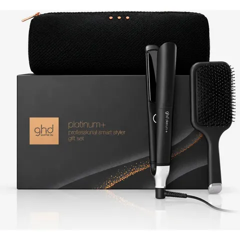 Ghd Platinum+ Gift Set Nero, Piastra + Paddle Brush – immagine 2