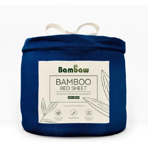 Bambaw Coprimaterasso in Bambù Blu Navy – immagine 2