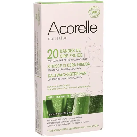 Acorelle Strisce Depilatorie Per Ascelle e Zona Bikini – immagine 3