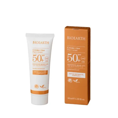 bioearth Crema viso solare SPF 50+ – Con Antiox Botanical Complex – immagine 2