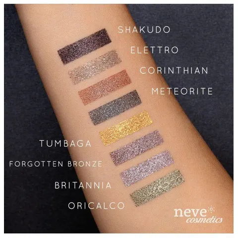 Neve Cosmetics Ombretto Oro Argento Elettro – immagine 2