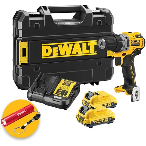 DeWalt DCD701D2 Compact Trapano avvitatore 12V e 2 batterie da 2Ah – immagine 2
