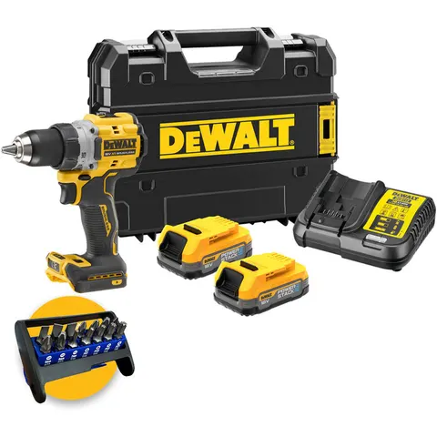 DeWalt DCD800E2T-QW Trapano avvitatore a batteria 18V POWERSTACK – immagine 2