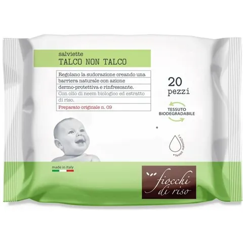 fiocchi di riso Talco Non Talco Salviette 20 pezzi – immagine 4