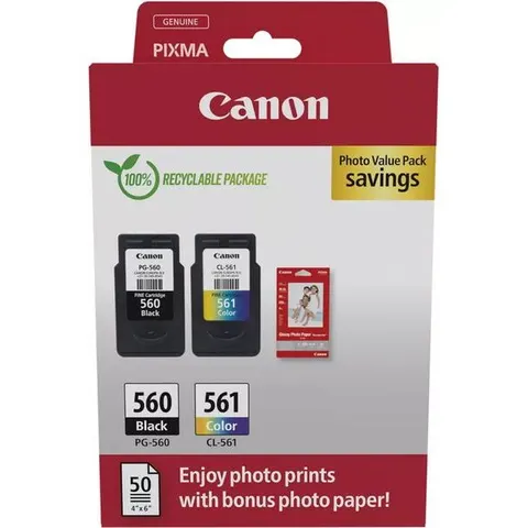 Canon Kit con Carta 3713c008 Colori e nero – immagine 2