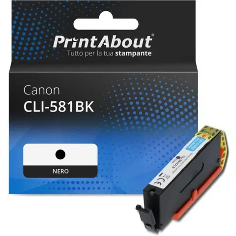 PrintAbout Cartuccia compatibile Canon CLI-581BK - Nero – immagine 2