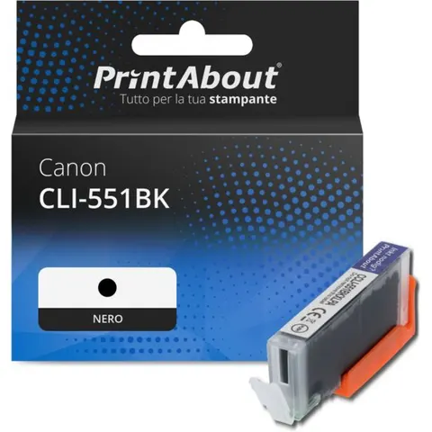 PrintAbout Cartuccia compatibile Canon CLI-551BK - Nero – immagine 2