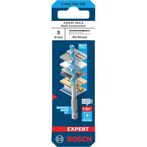 Bosch PUNTA Ø 3 mm PRO HEX-9 MULTICONSTRUCTION PER TUTTI I MATERIALI – immagine 2