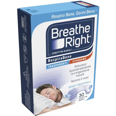 Cerotti Nasali Breathe Right Trasparenti 30 Pezzi – immagine 4