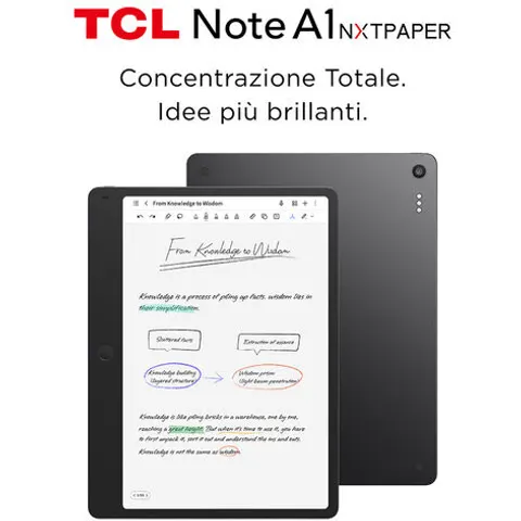 TCL Tablet Tab A1 Plus Nxtpaper T-pen+flipcase-space Blue – immagine 3