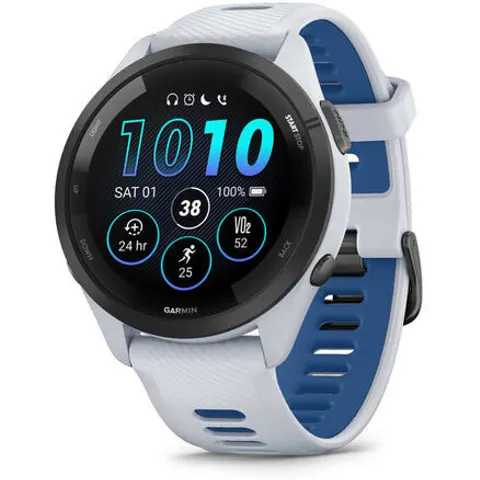 Garmin Smart Watch Forerunner 265, Whitestone-bianco /blu – immagine 3