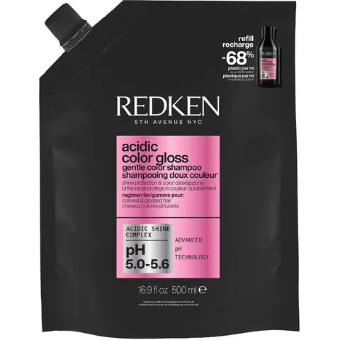 500ml Redken acidic color gloss Shampoo Refill – trasparente 500ml – immagine 5