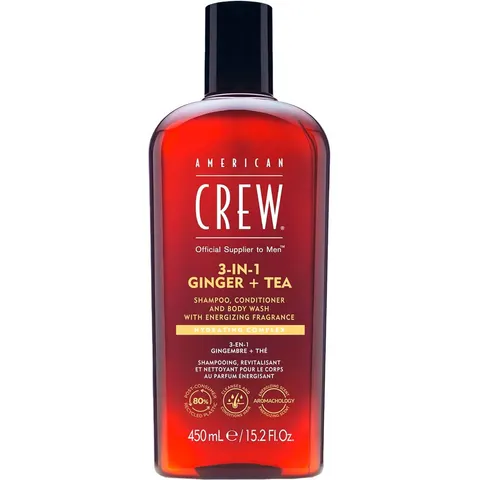 American Crew Shampoo 3-IN-1 Zenzero + Tè 450 ml – immagine 3