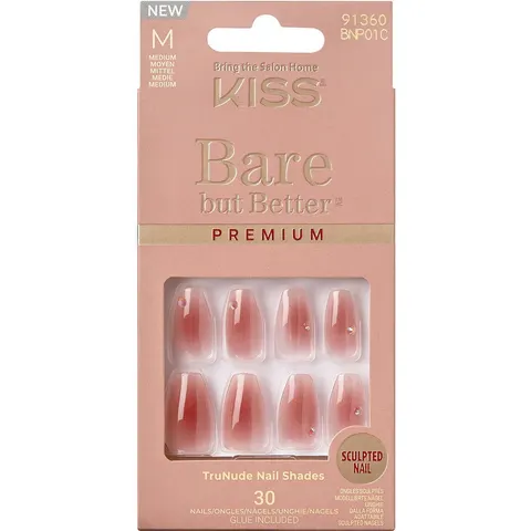 KISS Bare-But-Better Prem Nails Shine (30 pezzi) – immagine 2
