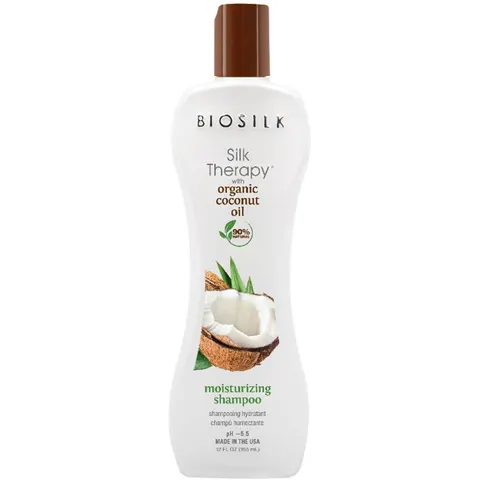 355ml BIOSILK Silk Therapy Coconut Oil Moisturizing Shampoo – immagine 3