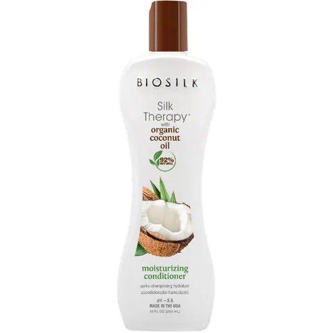 355ml BIOSILK Silk Therapy Coconut Oil Conditioner – immagine 2