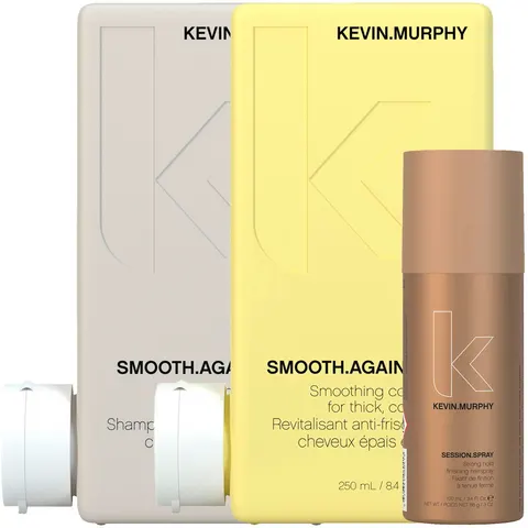 KEVIN.MURPHY SMOOTH.AGAIN Set (Spray 100ml + Shampoo 250ml + Conditioner 250ml) – immagine 2
