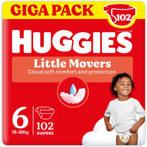 Pannolini Little Movers Gigapack (HUGGIES01) – immagine 2