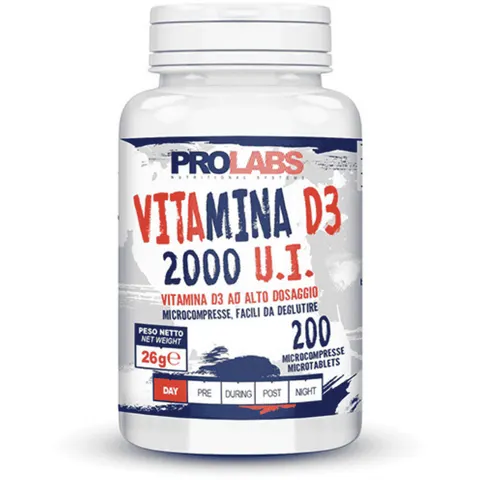 Prolabs Vitamina D3 2000 UI 200 cpr – immagine 2