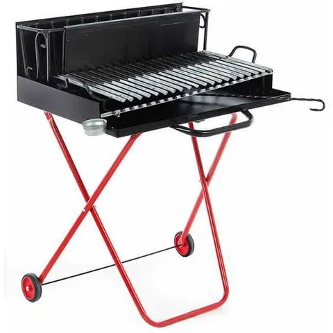 Pegoraro Angelo 214 Medium - Barbecue portatile a legna e carbone - Pieghevole – immagine 2