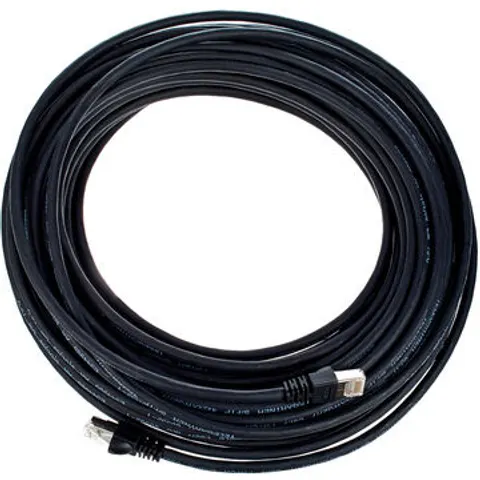 Telegärtner CAT6A Patchkabel 20m, SW nero – immagine 2