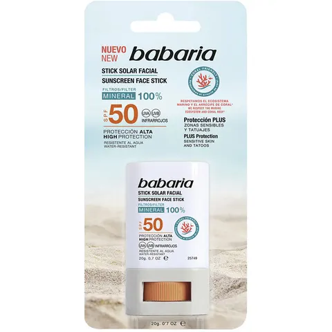Babaria Bastone Solare Viso SPF50 20 gr – immagine 2