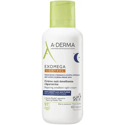 a-derma Exomega Control Crema Notte 400 ml – immagine 3