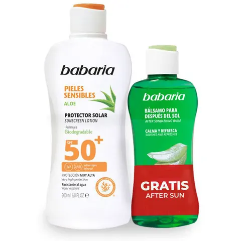 Babaria Solar Piel Sensible SPF50+ Estuche 2 pz – immagine 2