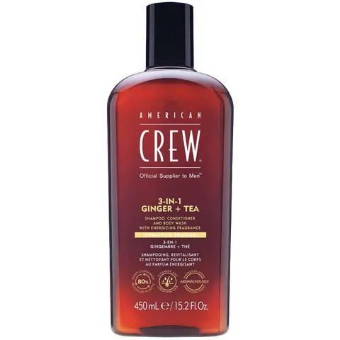 American Crew Shampoo 3-IN-1 Zenzero + Tè 450 ml – immagine 4