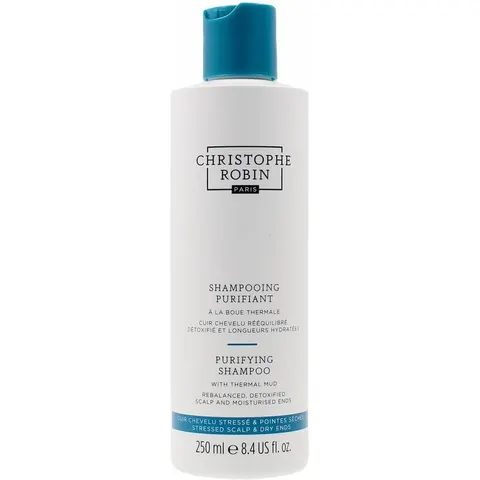 250ml Christophe Robin Purifying Shampoo with Thermal Mud – immagine 3
