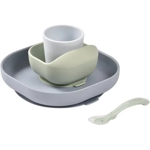 Beaba 4-Piece Silicone Dinner Set posate Pebble 4m+ – immagine 2