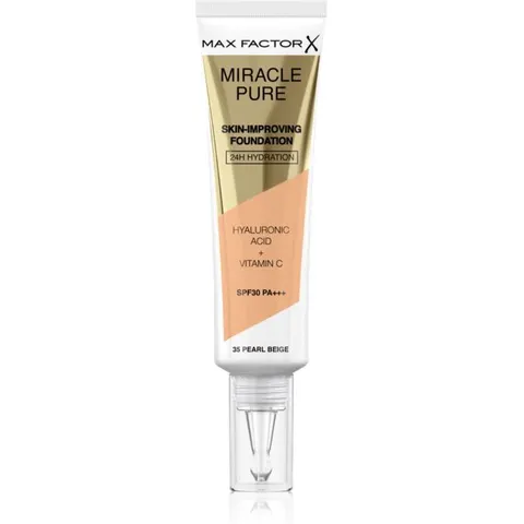 Max Factor Miracle Pure foundation SPF30 #35-pearl beige – immagine 2