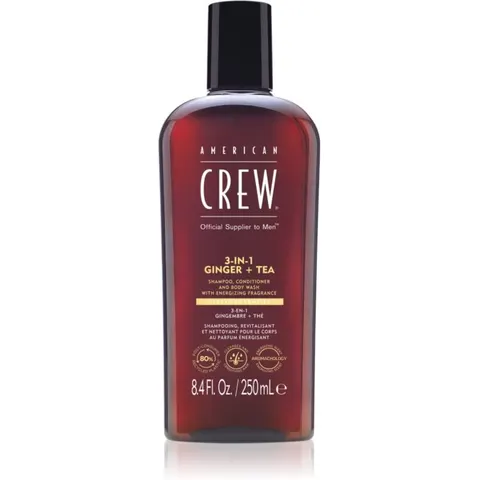 American Crew Shampoo 3-IN-1 Zenzero + Tè 250 ml – immagine 2