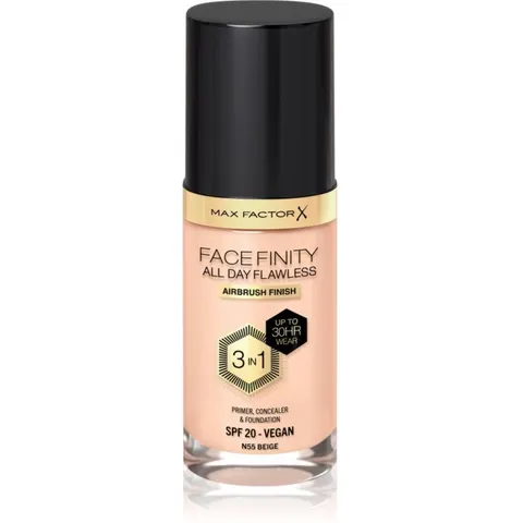 Max Factor Facefinity 3IN1 primer, correttore e fondotinta #55-beige – immagine 3
