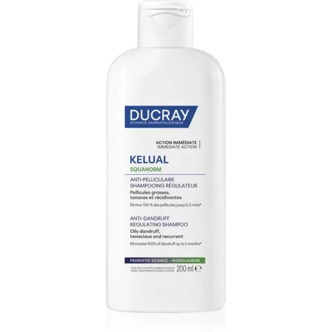 Ducray Squanorm-Kelual Shampoo Oily Dandruff 200mL – immagine 4