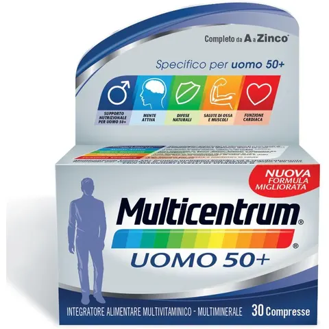 Multicentrum Uomo 50+ 30 Compresse – immagine 2