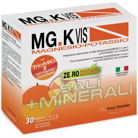 Pool Pharma MG.K Vis Orange zero zuccheri 30 bustine vitamina C – immagine 4